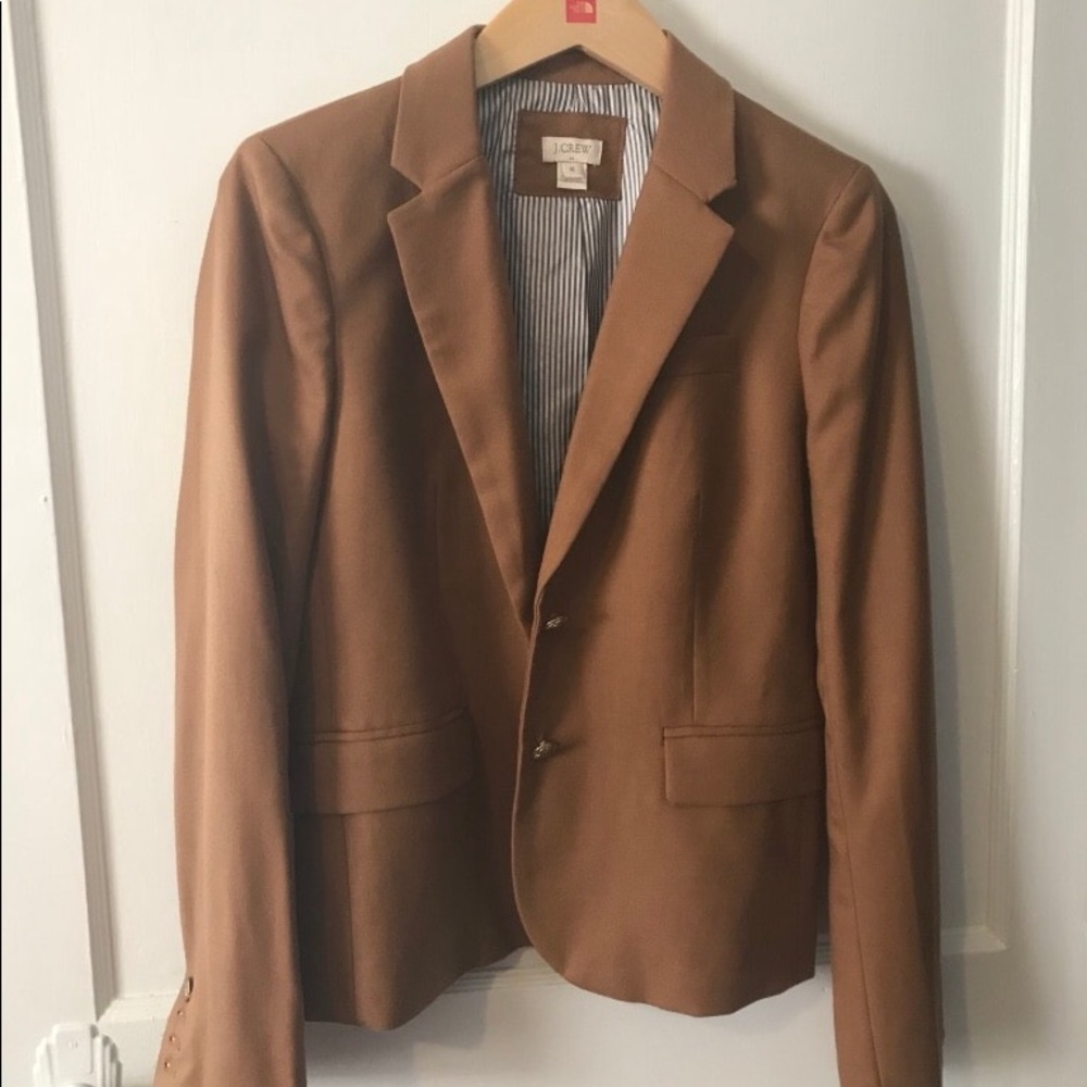 J. Crew tan blazer size 6